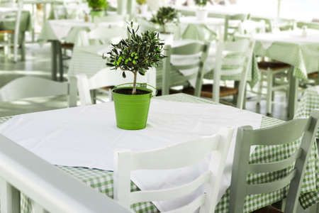 Greek tavern conceptの写真素材