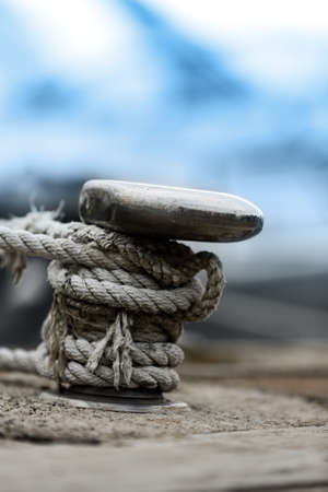 docking on the pier in the Mediterraneanの写真素材