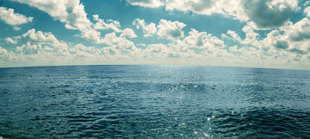 tropical beach in sunset timeの写真素材