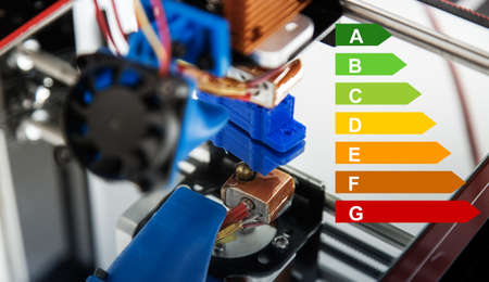 Electronic three dimensional plastic printer during work , 3D printer, 3D printing