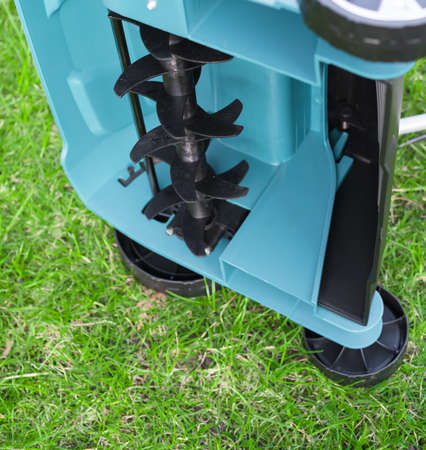 Scarifier Work into the garden.の写真素材