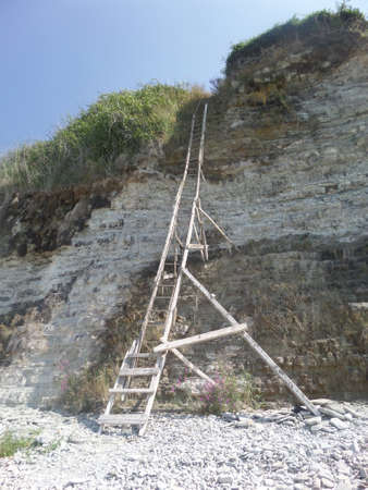 The descent to the seaの写真素材