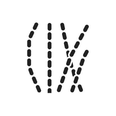 Bacteria filamentous black glyph icon. Bacteria, microorganism sign. Microscopic germ cause diseases concept. Pictogram for web, mobile app. UI UX design elementのイラスト素材