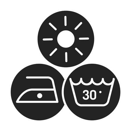 Disadvantages of eco fabric black line icon. Negative sides. Something that causes problems. Pictogram for web page, mobile app, promo. UI UX GUI design element. Editable strokeのイラスト素材