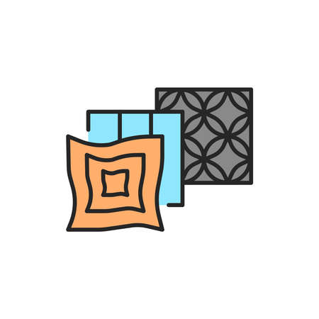 Suspended ceiling color line icon. Pictogram for web page, mobile app, promo.のイラスト素材