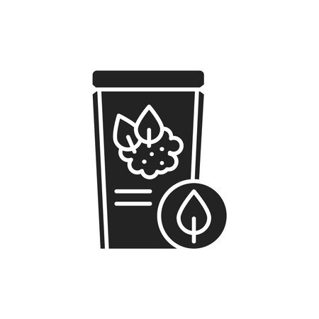 Matcha tea packaging olor line icon. Pictogram for web page, mobile app, promo. UI UX GUI design element. Editable stroke.のイラスト素材