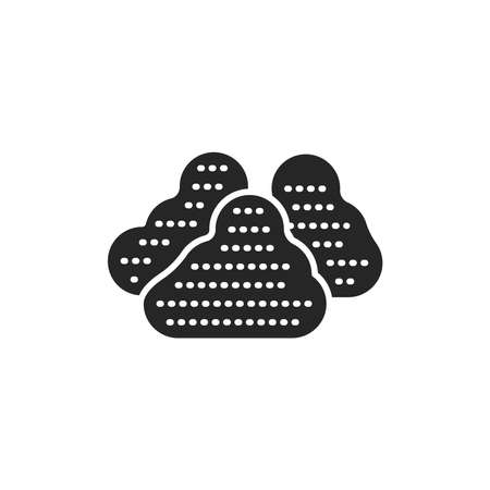 Types soil color line icon. Pictogram for web page, mobile app, promo. Editable stroke.のイラスト素材