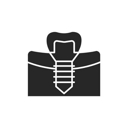 Artificial tooth color line icon. Pictogram for web page, mobile app, promo. Editable stroke.のイラスト素材