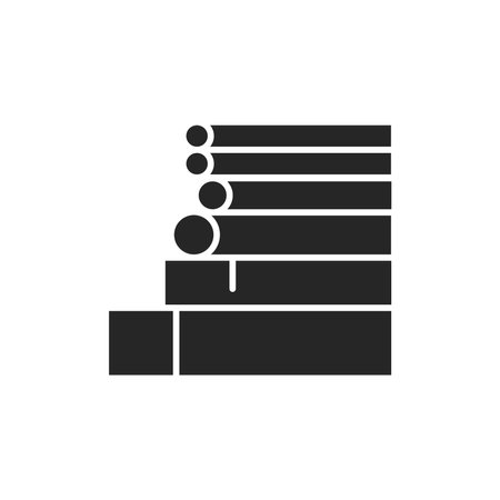 Rolled metal color line icon. Pictogram for web page, mobile app, promo. Editable stroke.のイラスト素材