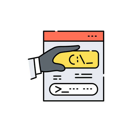 Exploit olor line icon. Pictogram for web page, mobile app, promo. UI UX GUI design element. Editable stroke.のイラスト素材