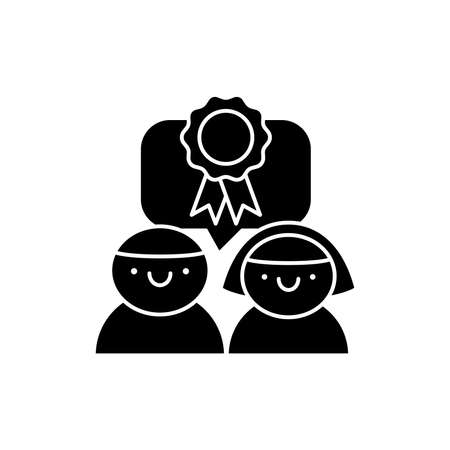 Leadership training color line icon. Pictogram for web page, mobile app, promo. UI UX GUI design element. Editable stroke.のイラスト素材