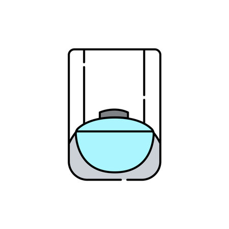 Motion sensor olor line icon. Pictogram for web page, mobile app, promo. UI UX GUI design element. Editable stroke.のイラスト素材