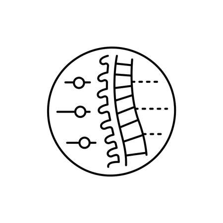 Orthopedics color line icon. Pictogram for web page, mobile app, promo. UI UX GUI design element. Editable stroke.のイラスト素材