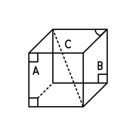Geometry olor line icon. Pictogram for web page, mobile app, promo. UI UX GUI design element. Editable stroke.のイラスト素材