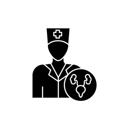 Urologist color line icon. Subject matter expert. Pictogram for web page, mobile app, promo.のイラスト素材