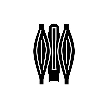 Swelling muscle color line icon. Pictogram for web page, mobile app, promo.のイラスト素材