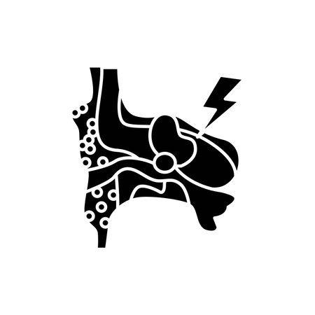 Cholesteatoma color line icon. Human diseases. Pictogram for web page, mobile app, promo.のイラスト素材