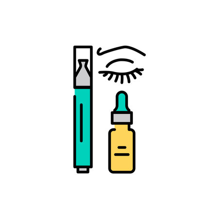 Wax discs bees extra color line icon. Pictogram for web pageのイラスト素材