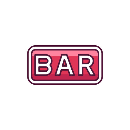 Slot bar color line icon. Gambling casino.のイラスト素材