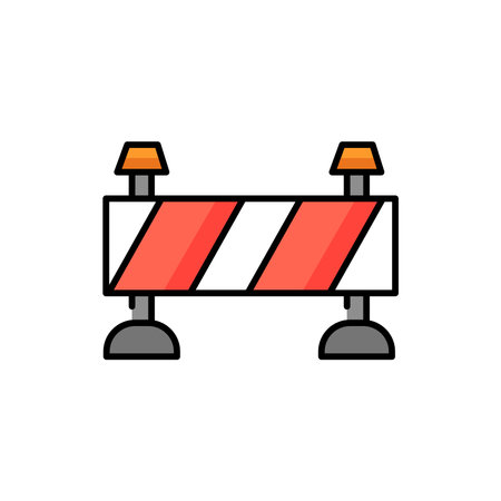 Technical error color line icon. Website banner. Download process. System update.のイラスト素材