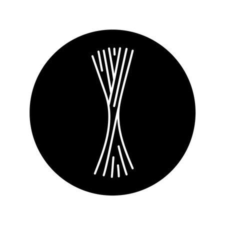 Spaghetti pasta color line icon. Italian food. Flour productsのイラスト素材