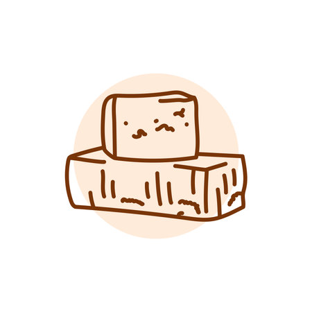 Limburger cheese black line icon. Dairy product. Pictogram for web page, mobile app, promo.のイラスト素材