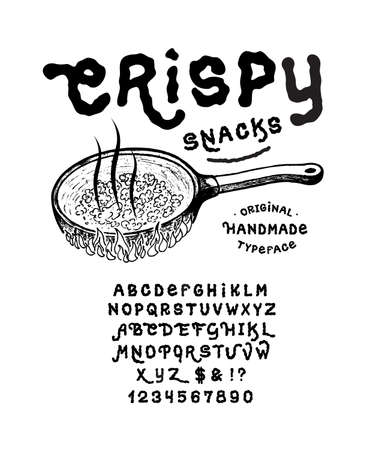 Font CRISPY SNACKSのイラスト素材