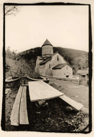 Temple of the Assumption of the Blessed Virgin in Timotesubani. Attention! The image contains...