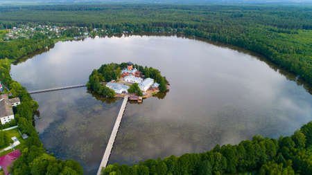 The Holy-Vvedensky nunnery in the Vladimir region. On the island.