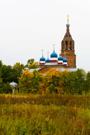 Church of the Nativity of the Blessed Virgin in the Moscow Region. Architecture of Russia.の写真素材