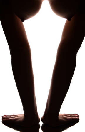 Elastic naked female breasts and arms. Part of the body.の写真素材