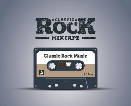 Classic cassette tape. Vector. Aのイラスト素材