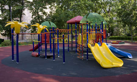 children playground  in the yard