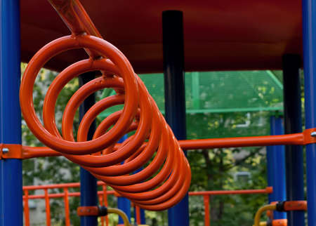 part of Playground in parkの写真素材