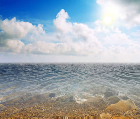 Sea Sky Waterの写真素材