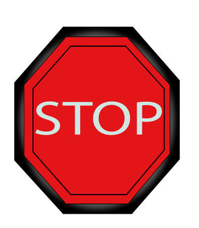  Stop Signのイラスト素材