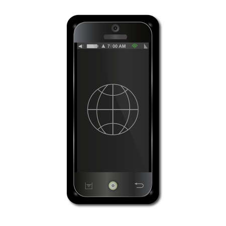 smart phone with Touch New functions.のイラスト素材