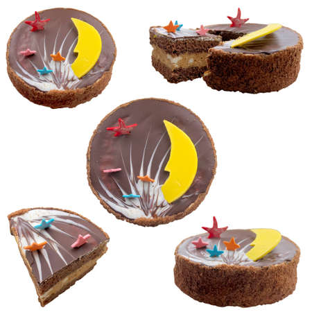 Handwork, Rich thin captain, Cake, White, Deliciously, Domestic, Deliciously, Dessert, Birthday, Diet の写真素材