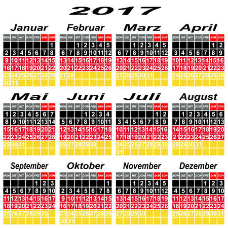 Calendar, Event, Personal Organizer, Planning, Term, Time, Business, Diary, Plan, Germany.のイラスト素材