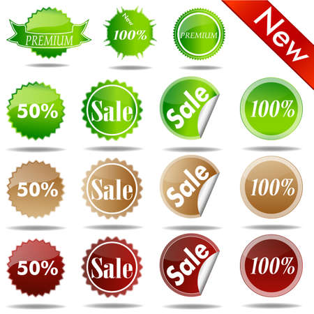 Label, Information, Badge, Shop, Sticker, Advertising, Discount,  Price, Business, Paper.のイラスト素材