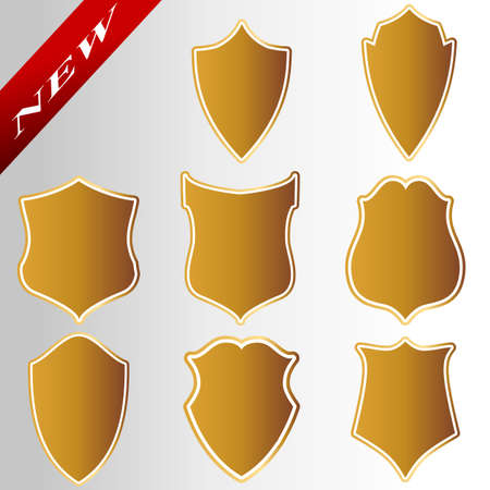 Decor, Gold, Collection, Royal, Coat, Packing, Price, Emblem, Baner, Richly.のイラスト素材