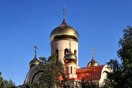 Spaso-Preobrazhensky Naval Cathedral in Arkhangelsk, Russiaの写真素材