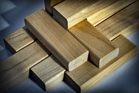 Background texture of wooden blocksの写真素材