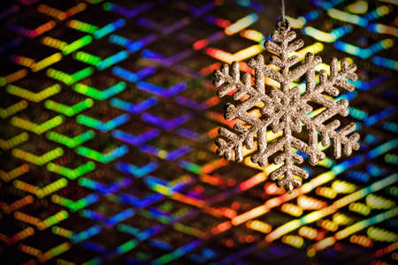 abstract background with christmas decoration snowflakeの写真素材