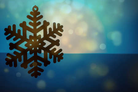 christmas background with snowflakesの写真素材