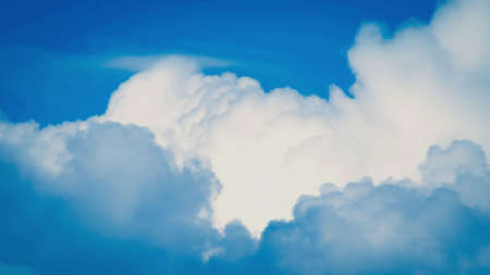 Blue sky with cloudsの写真素材