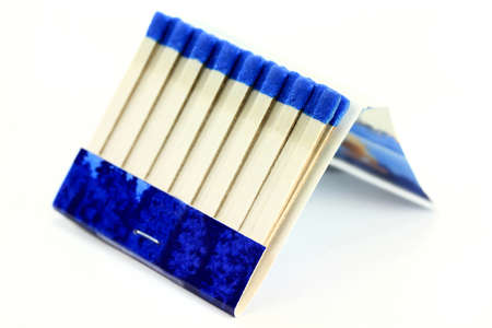 Macro Photo of Matchbook (Book of Matches) over white background.の写真素材