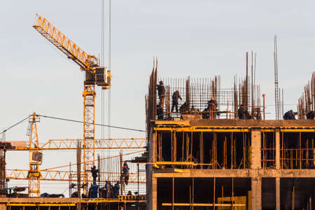 steeplejack workers on construction activities