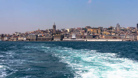 view of Istanbul from the seaのeditorial素材
