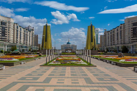 Presidential palace "Ak-Orda" , Astana, Kazakhstanのeditorial素材